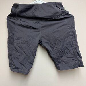 Oakla Womens Medium Bike Shorts Dark Gray Stretchy Shorts